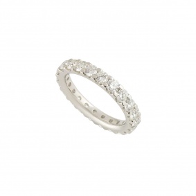 Platinum Diamond Eternity Ring 2.20ct F/VVS